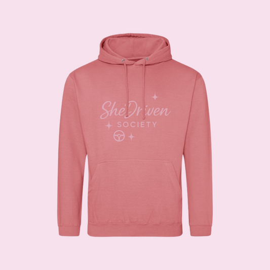 SheDriven Society Dusty Pink Hoodie