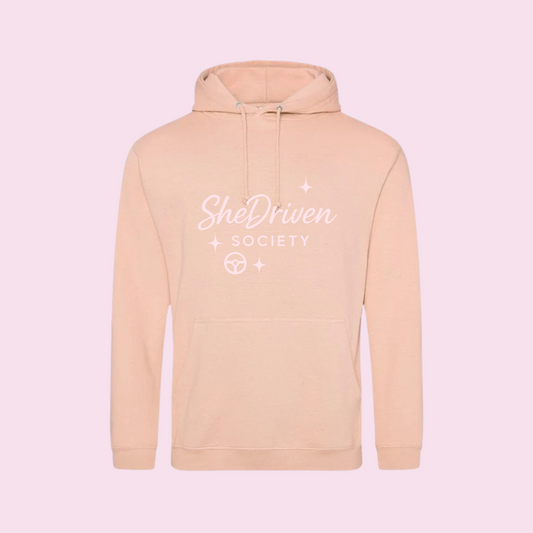 SheDriven Society Nude Hoodie