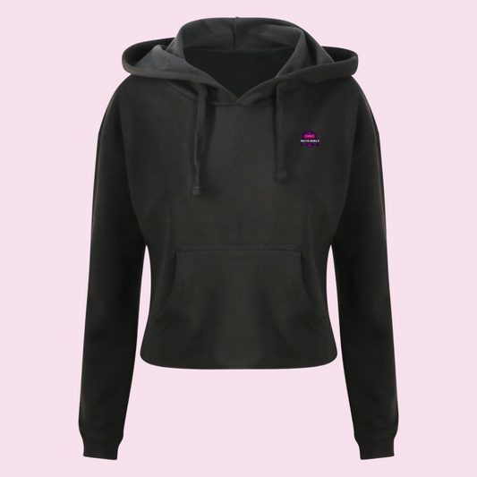 AutoGirlz Cropped Black Hoodie